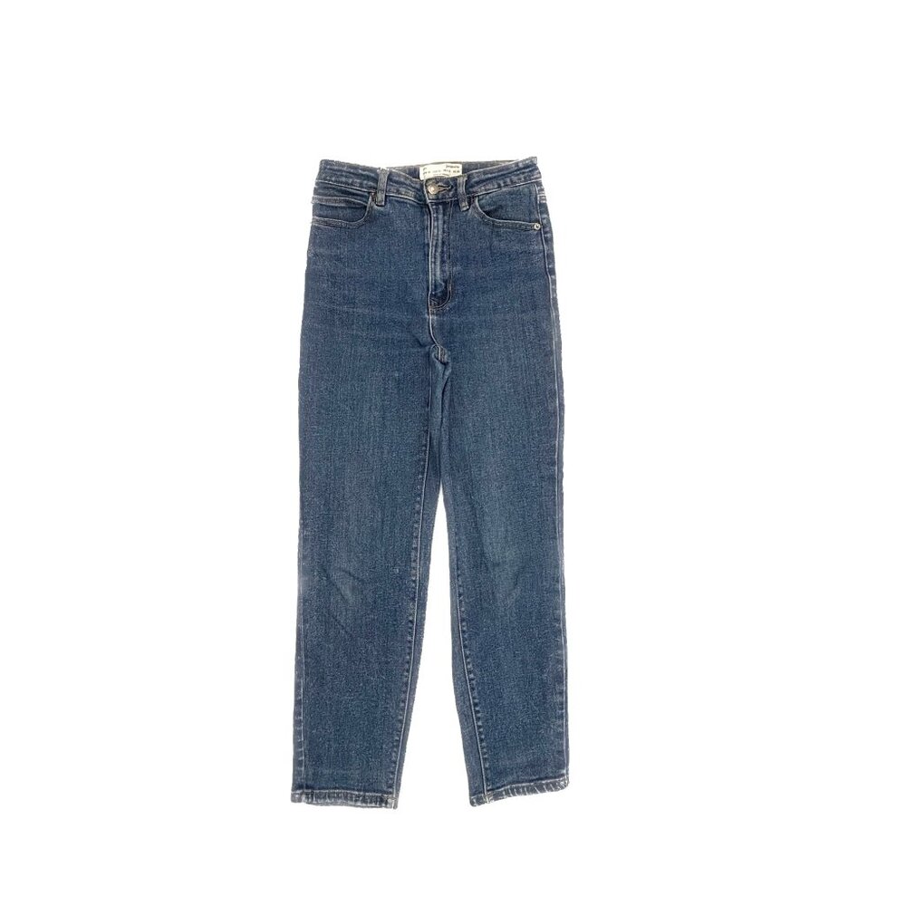 Stradivarius Mom Jeans Women's size 4 Dark‎ Wash Blue Denim Jeans